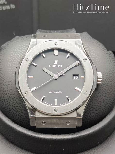 hublot classic fusion racing grey titanium|Hublot classic fusion titanium price.